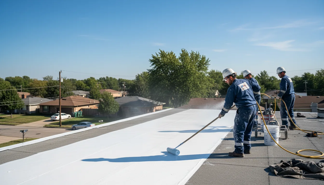 Commercial roof coating in South Gardiner, ME near me